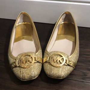 Michael Kors Gold Flats